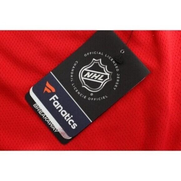 Calgary Flames Mens Fanatics Jersey NHL Breakaway Hockey Licensed Red Sz XL - Picture 4 of 16